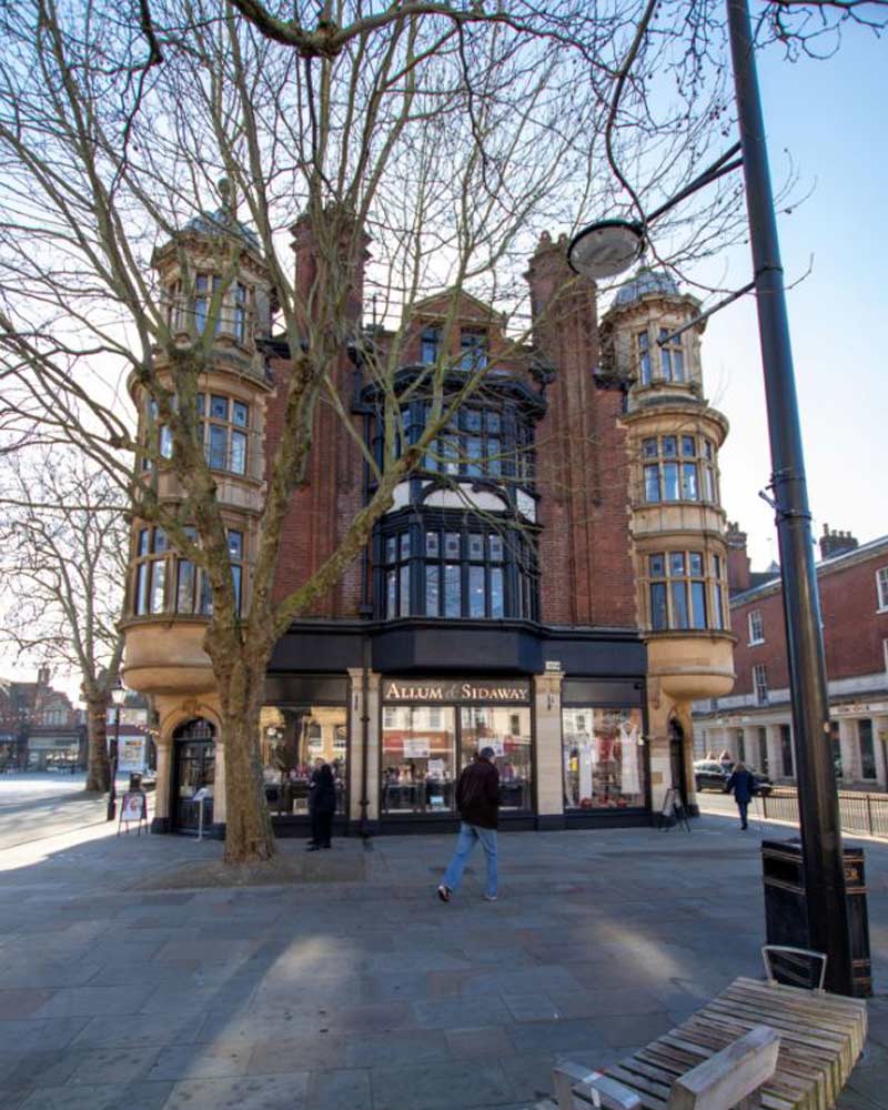 An image of a shop front in New Sarum where planning permission has been granted to make alterations.